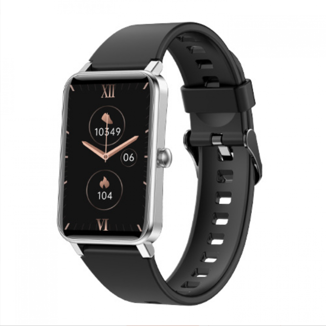 Chronotech Montres - Chronus Smart Watch with Heart Rate Monitor, Pedometer, Large Touch Screen HD Display (Black) - Montre connectée
