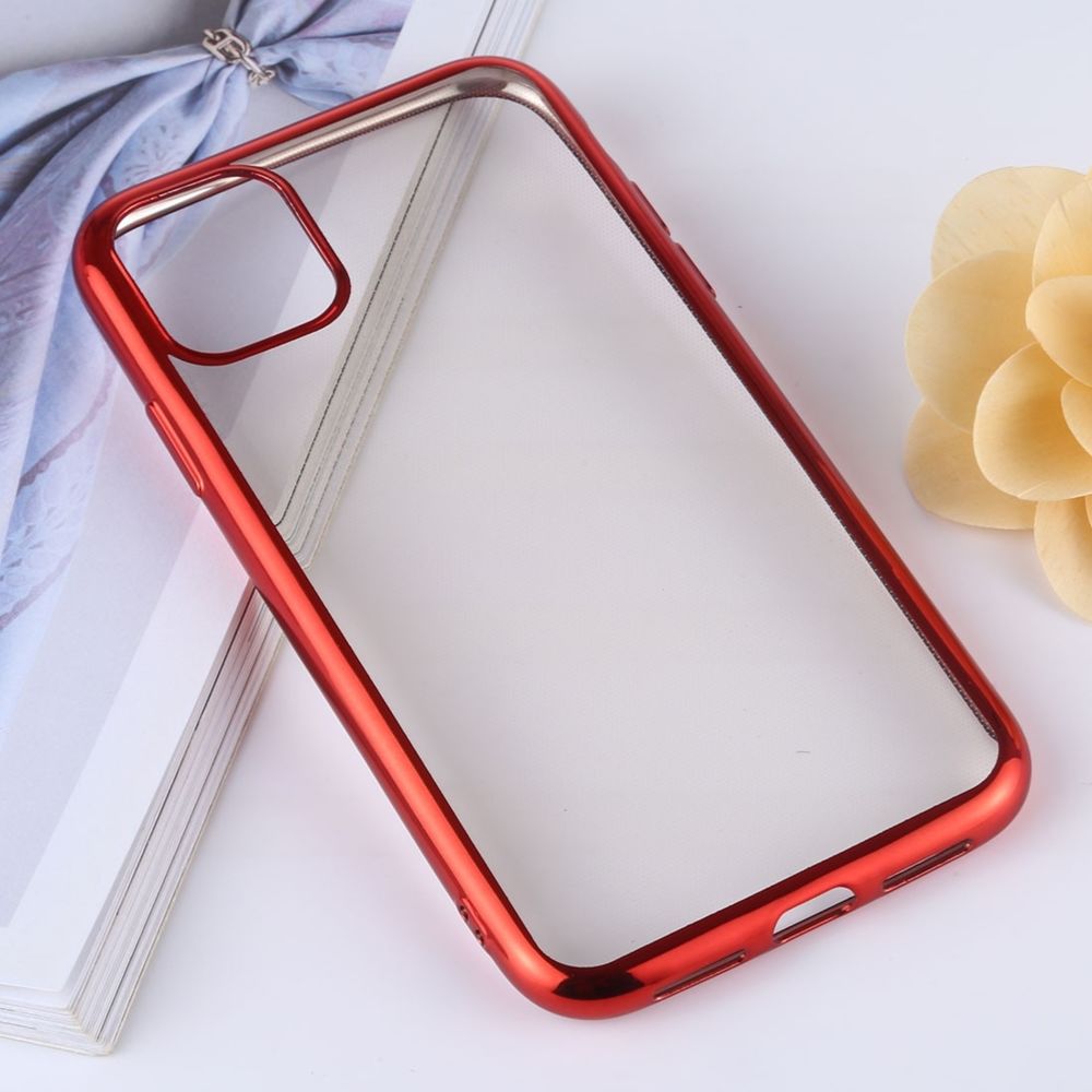 Wewoo - Coque Souple TPU Transparent Etui de protection pour téléphone portable étanche et à l'eau iPhone 11 Pro Rouge - Coque, étui smartphone