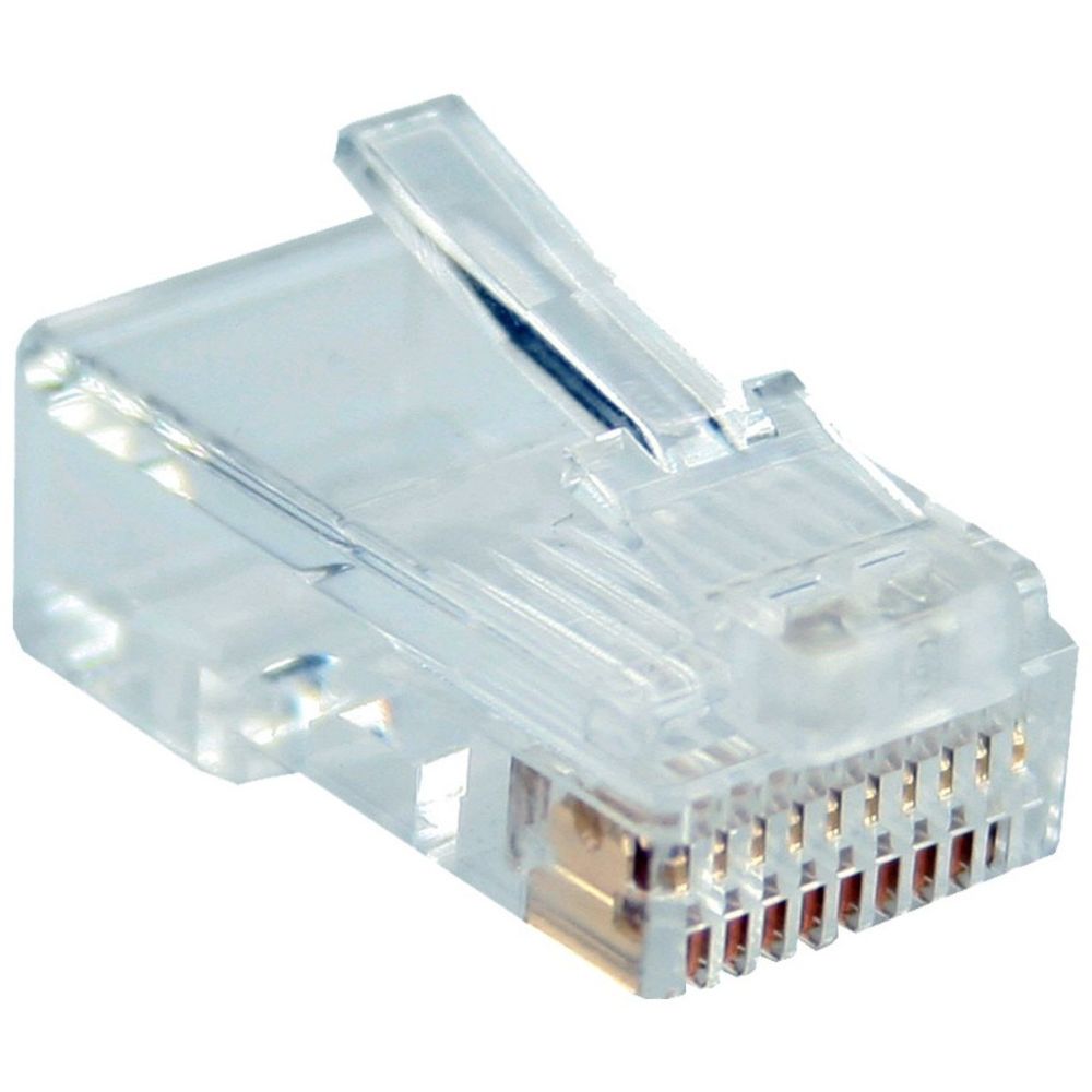 Inline - InLine® Modular Plug 10P10C pour le sertissage de câble Western Jack à ruban 10 pcs. pack - Accessoires Téléphone Fixe
