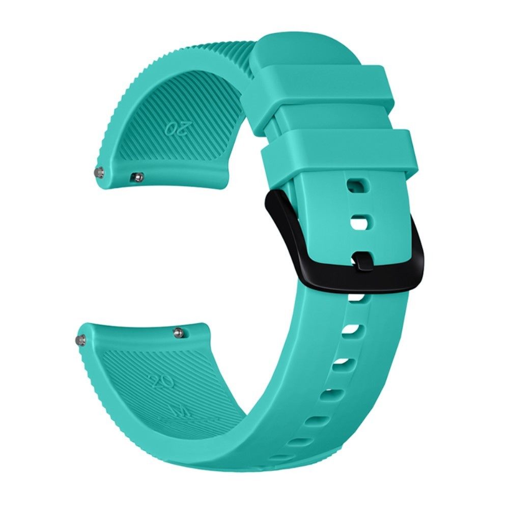 marque generique - Bracelet en silicone sergé cyan pour votre Garmin Move Luxe/Move Style/Move 3/Move Venu - Accessoires bracelet connecté