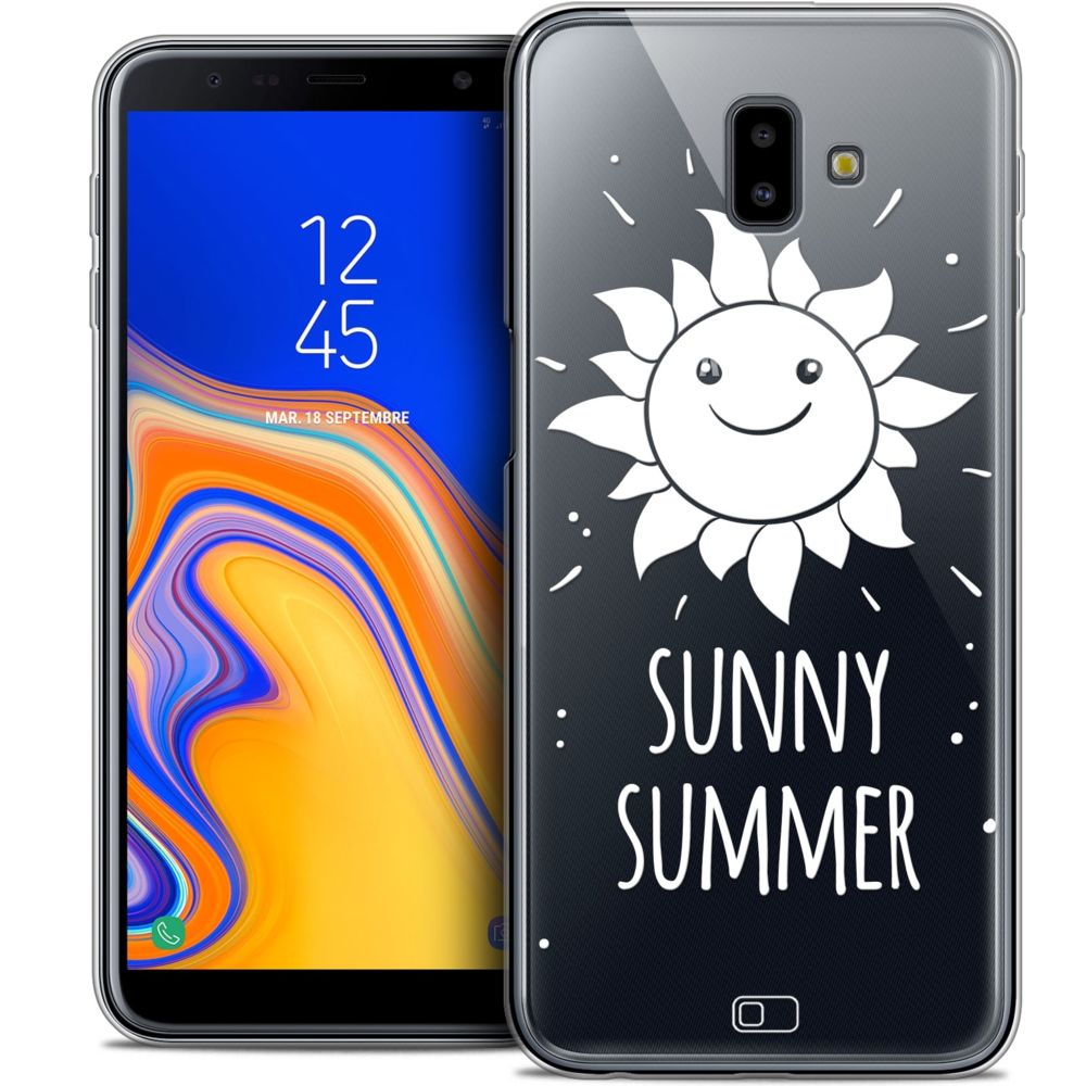 Caseink - Coque Housse Etui Pour Samsung Galaxy J6 Plus J6+ (6.4 ) [Crystal Gel HD Collection Summer Design Sunny Summer - Souple - Ultra Fin - Imprimé en France] - Coque, étui smartphone