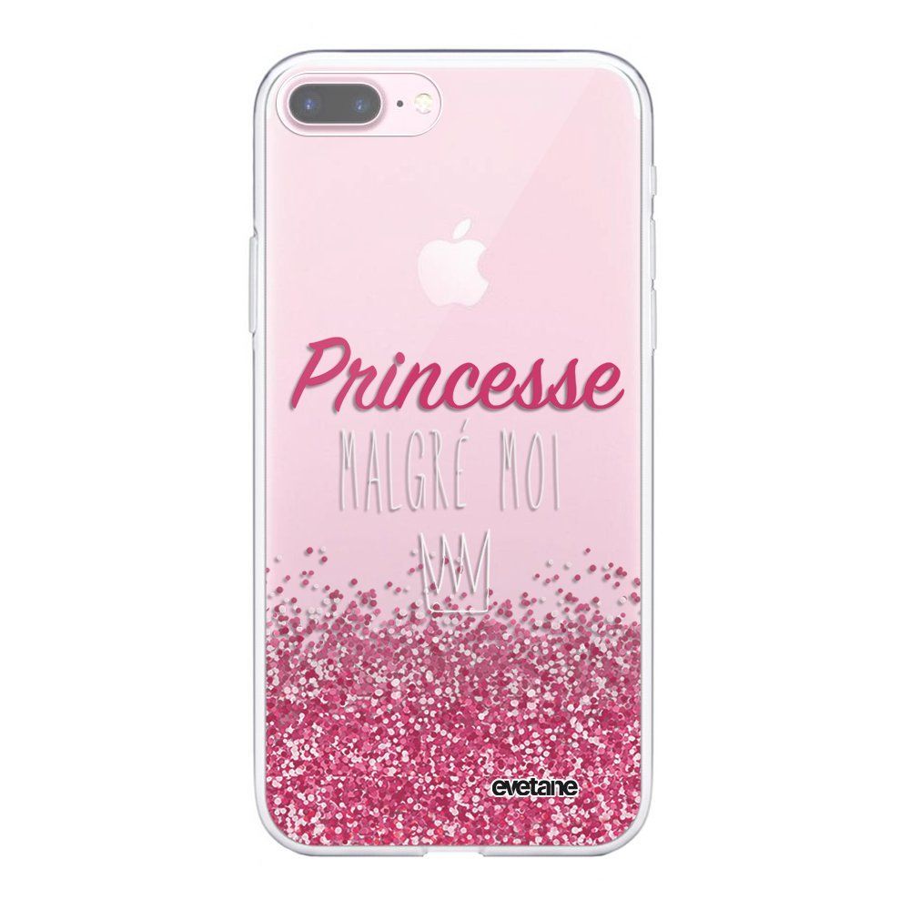 Evetane - Coque iPhone 7 Plus / 8 Plus souple transparente Princesse Malgré Moi Motif Ecriture Tendance Evetane. - Coque, étui smartphone