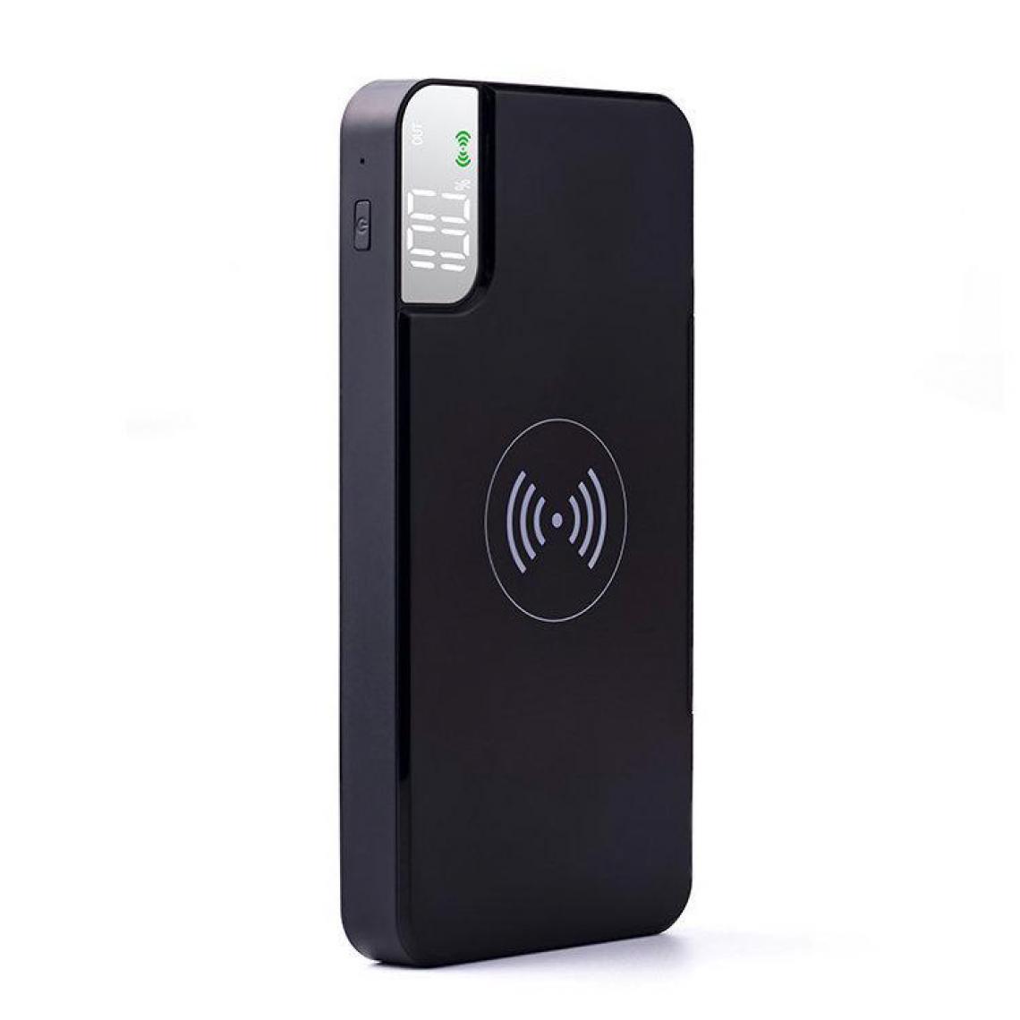 Chrono - Qi Banque D'alimentation Sans Fil, Chargeur Portable Sans Fil 10000mAh(Noir) - Chargeur secteur téléphone