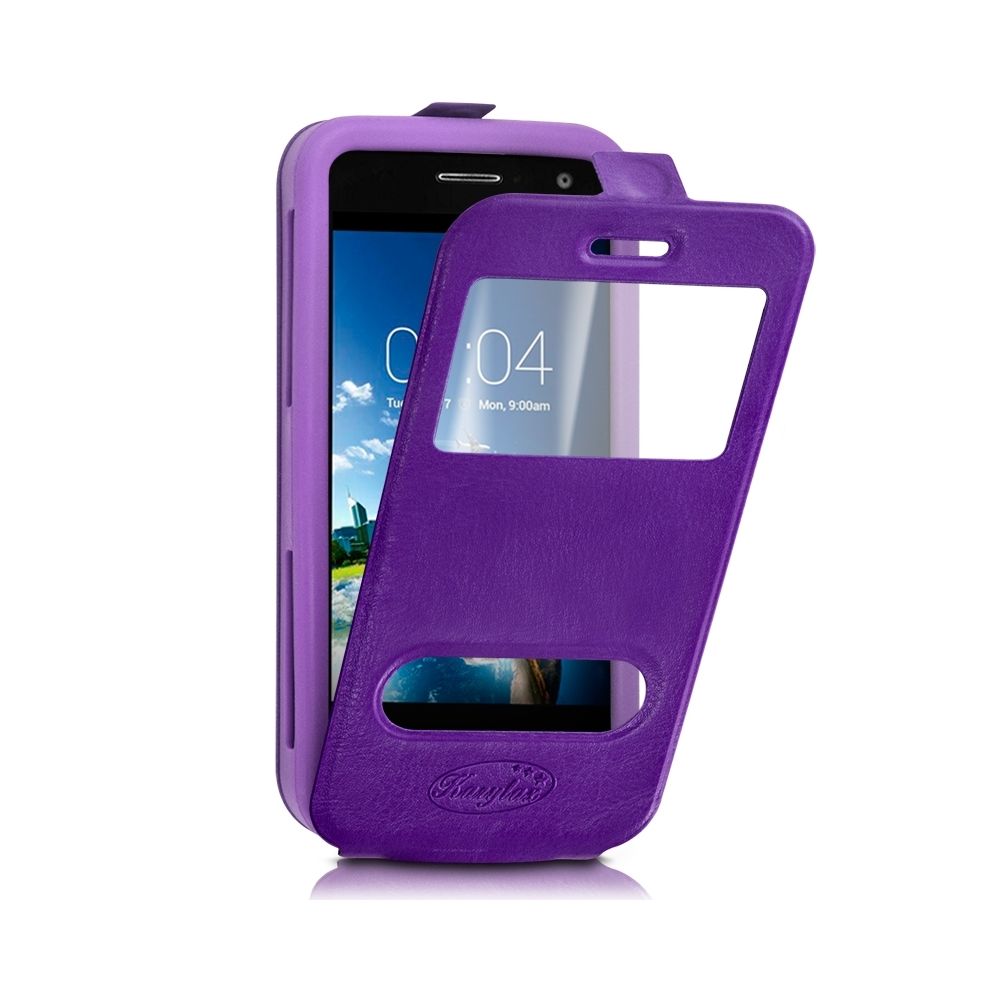 Karylax - Etui Coque Silicone S-View Couleur violet Universel XS pour Kazam Trooper 2 4.0 - Autres accessoires smartphone