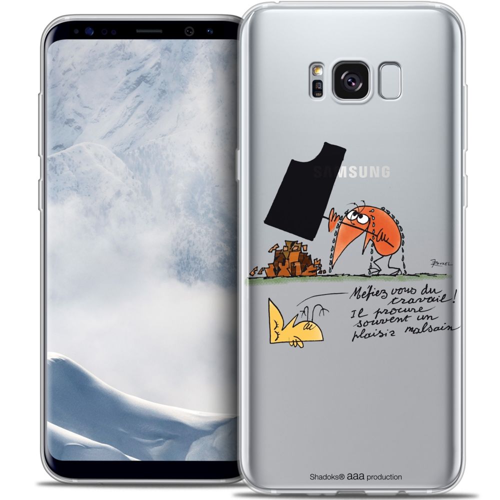 Caseink - Coque Housse Etui Samsung Galaxy S8+/ Plus (G955) [Crystal Gel HD Collection Les Shadoks ? Design Le Travail - Souple - Ultra Fin - Imprimé en France] - Coque, étui smartphone