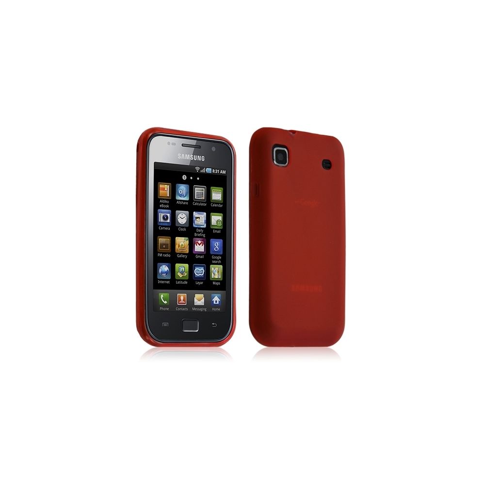Karylax - Housse étui coque gel translucide Samsung Galaxy S i9000 couleur rouge - Autres accessoires smartphone