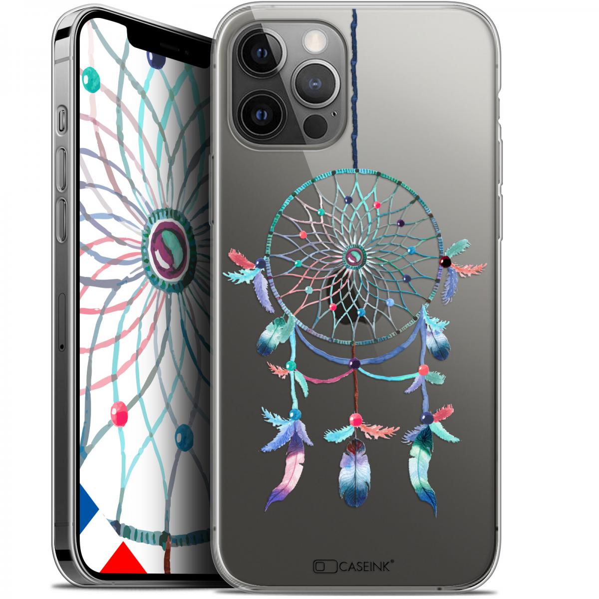 Caseink - Coque Pour Apple iPhone 12 / 12 Pro (6.1 ) [Gel HD Collection Dreamy Design Attrape Rêves Rainbow - Souple - Ultra Fin - Imprimé en France] - Coque, étui smartphone
