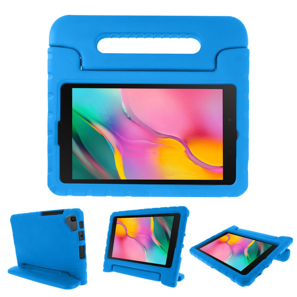Avizar - Coque Galaxy Tab A 8.0 2019 Protection Antichoc Poignée-Support Enfant Bleu - Coque, étui smartphone
