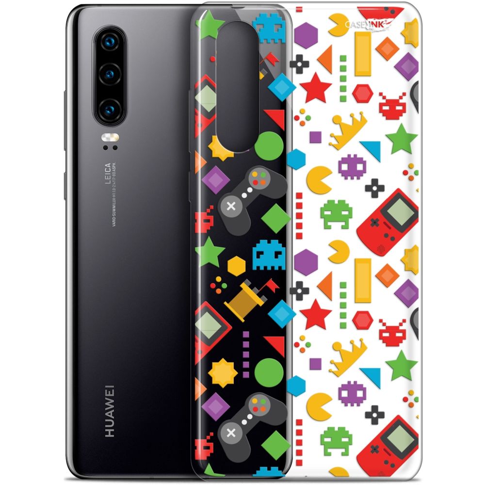 Caseink - Coque arrière Huawei P30 (6.1 ) Gel HD [ Nouvelle Collection - Souple - Antichoc - Imprimé en France] PacMan - Coque, étui smartphone