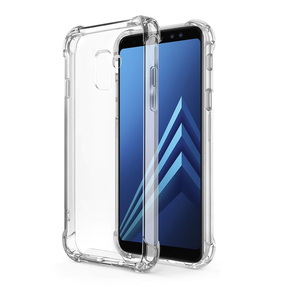 Evetane - Coque Samsung Galaxy A8 2018 ANTI CHOCS silicone transparente bords renforcés - Coque, étui smartphone