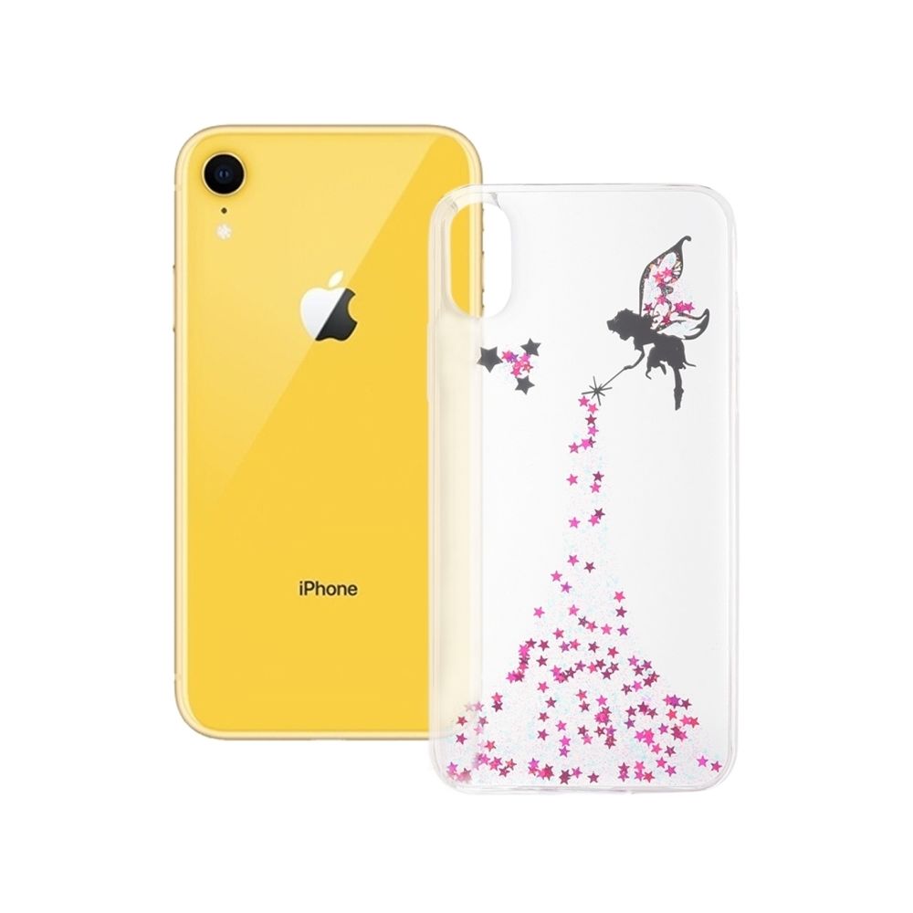 Wewoo - Coque souple époxy motif ange pour iPhone XR 6.1 pouces (rose) - Coque, étui smartphone