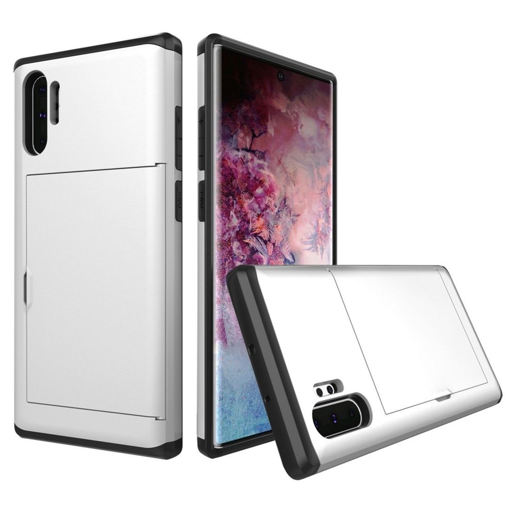 Wewoo - Coque Rigide Étui de protection blindé antichoc avec emplacement pour carte Galaxy Note 10 Pro blanc - Coque, étui smartphone