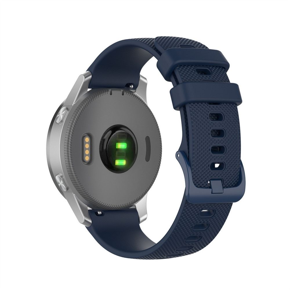 Wewoo - Bracelet pour montre connectée de remplacement Smartwatch en silicone Garmintaille 20 mm universel bleu - Bracelet connecté