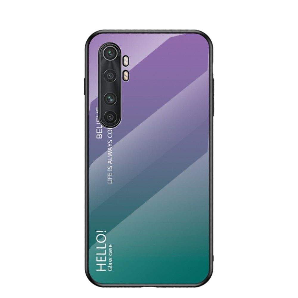 Generic - Coque en TPU hybride de couleur dégradé violet/vert pour votre Xiaomi Mi Note 10 Lite - Coque, étui smartphone