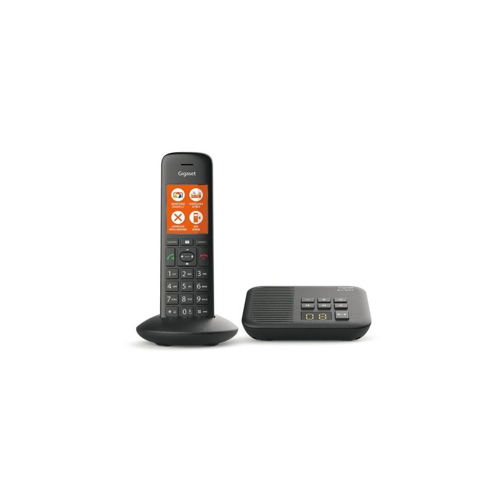 Gigaset - Téléphone sans fil GIGASET C570A Noir - Téléphone fixe sans fil