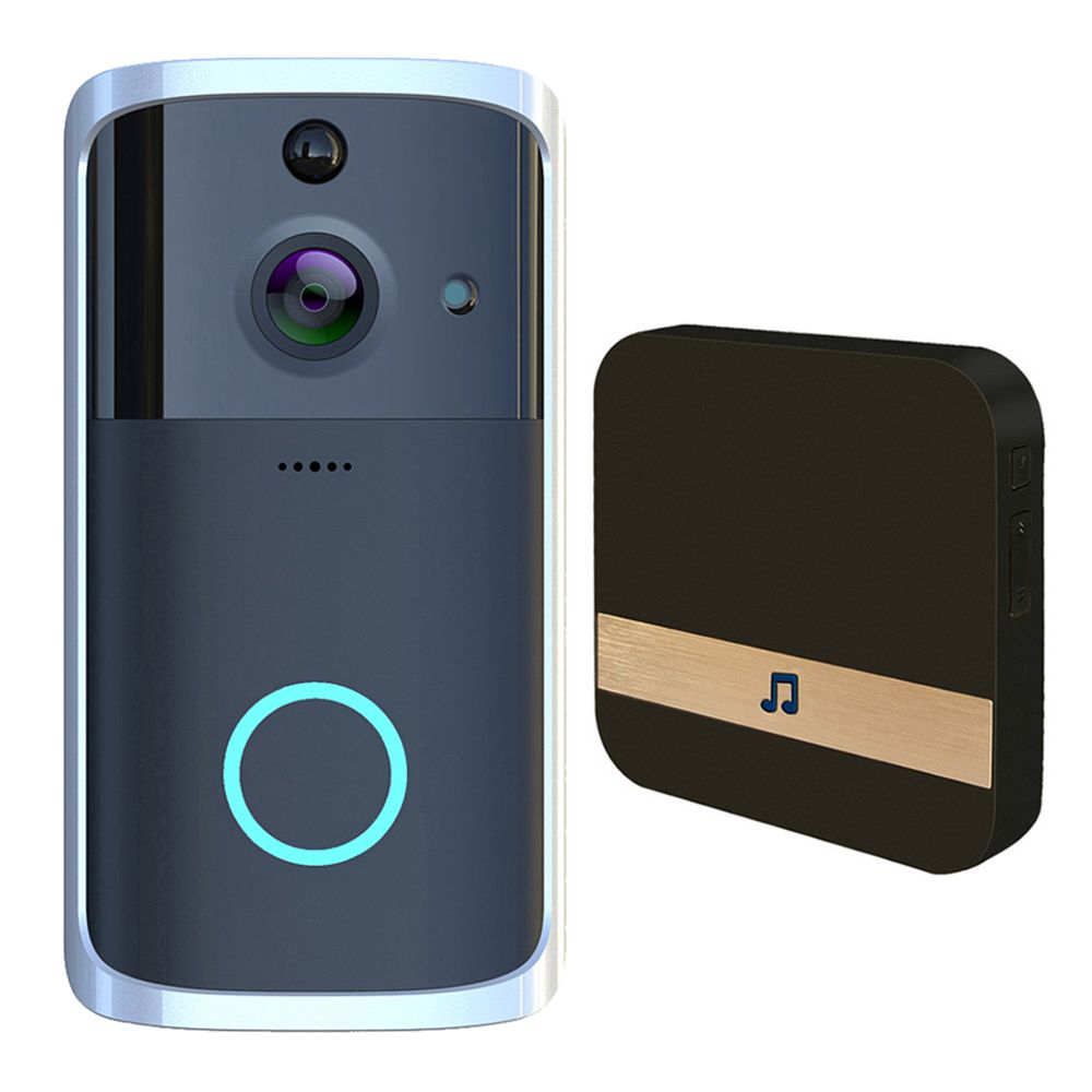 marque generique - Sonnette Vidéo sans fil Wifi Intelligent Doorbell - Sonnette et visiophone connecté