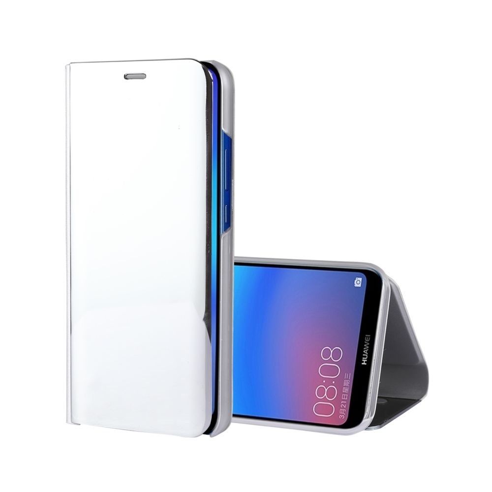 Wewoo - Housse Étui argent pour Huawei P20 Lite galvanoplastie miroir horizontal en cuir avec support - Coque, étui smartphone