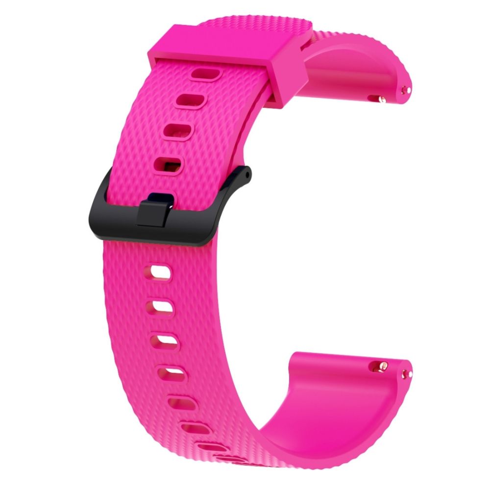 Wewoo - Bracelet pour montre connectée Dragonne Sport en silicone Garmin Vivoactive 3 20mm Rose Rouge - Bracelet connecté