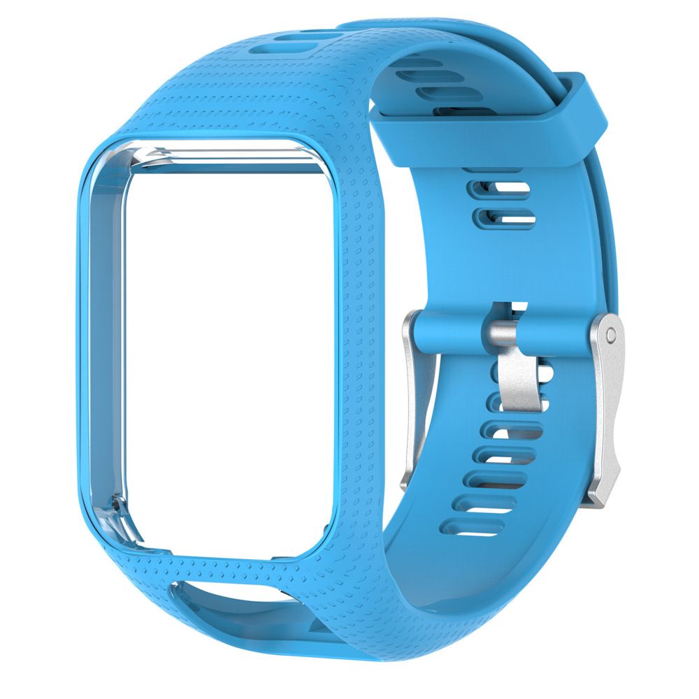 marque generique - Bracelet en silicone Camuflagem pour TomTom Runner 2/3 - Bleu - Autres accessoires smartphone