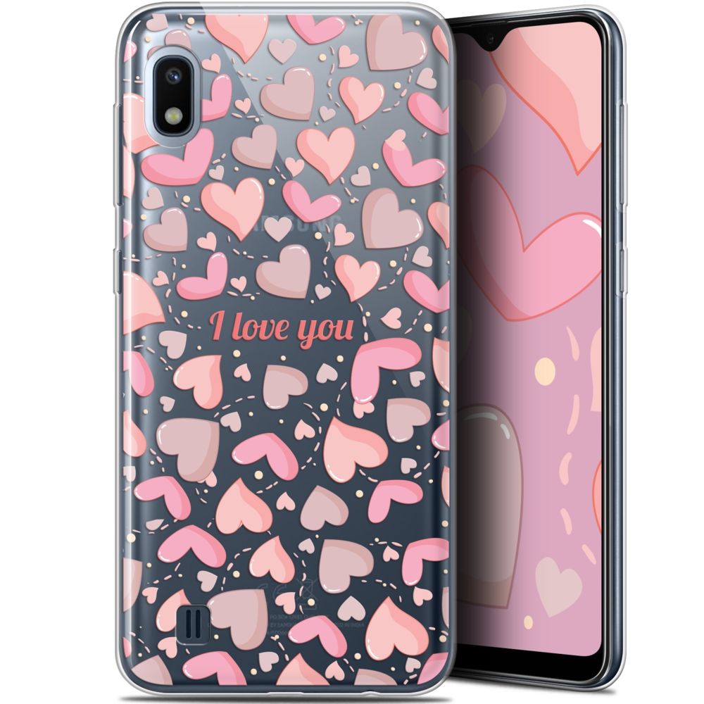 Caseink - Coque Pour Samsung Galaxy A10 (6.2 ) [Gel HD Collection Love Saint Valentin Design I Love You - Souple - Ultra Fin - Imprimé en France] - Coque, étui smartphone