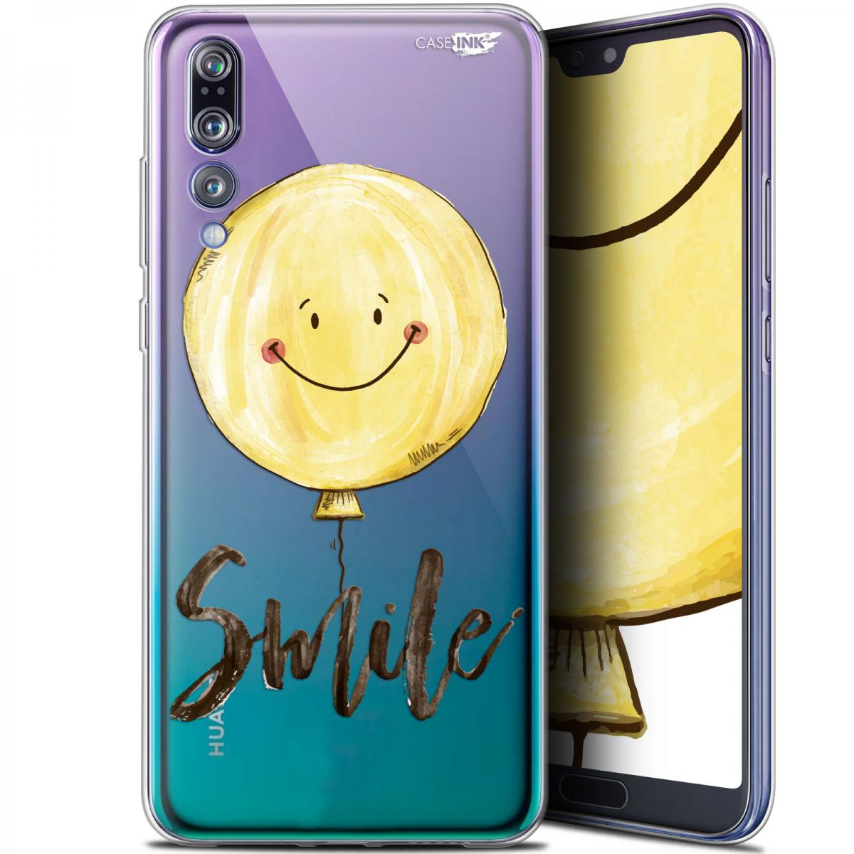 Caseink - Coque arrière Huawei P20 Pro (6.1 ) Gel HD [ Nouvelle Collection - Souple - Antichoc - Imprimé en France] Smile Baloon - Coque, étui smartphone