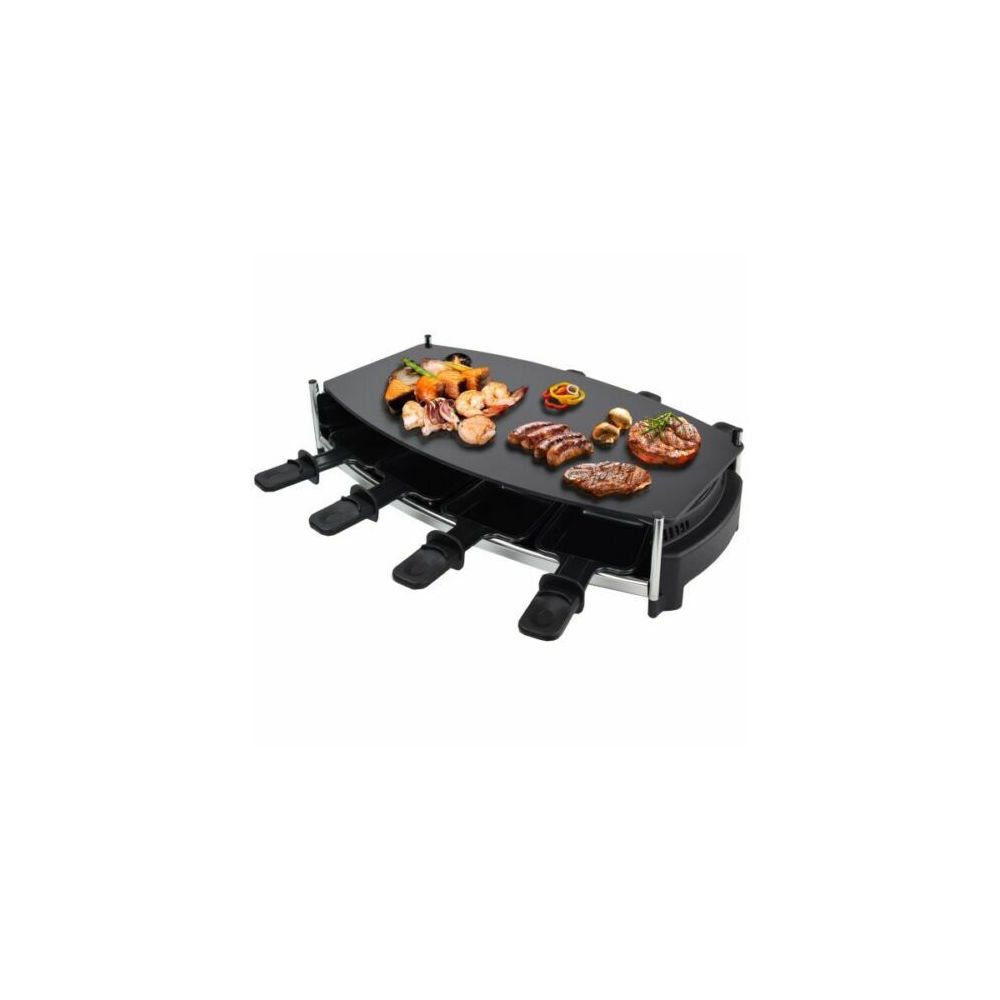 Syntrox Germany - Raclette pour 8 personnes avec plateau en verre - Raclette, crêpière