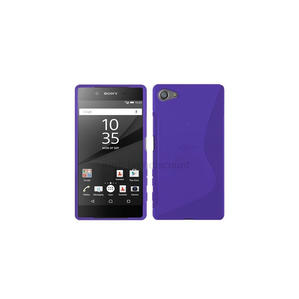 Htdmobiles - Housse etui coque pochette silicone gel fine pour Sony Xperia Z5 Compact + film ecran - MAUVE - Autres accessoires smartphone