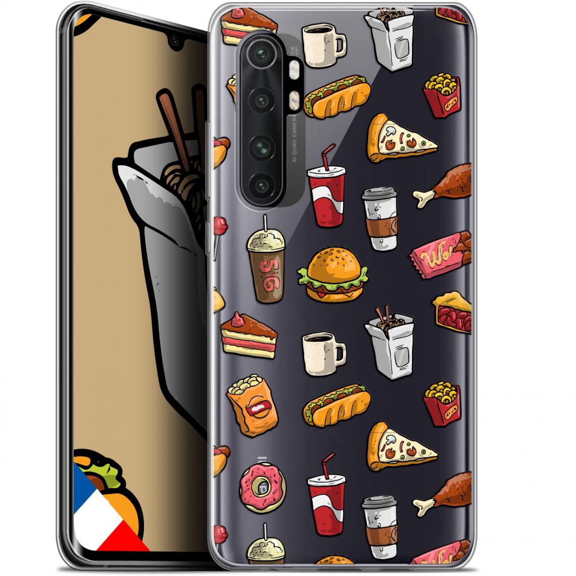 Caseink - Coque Pour Xiaomi Mi Note 10 LITE (6.4 ) [Gel HD Collection Foodie Design Fast Food - Souple - Ultra Fin - Imprimé en France] - Coque, étui smartphone