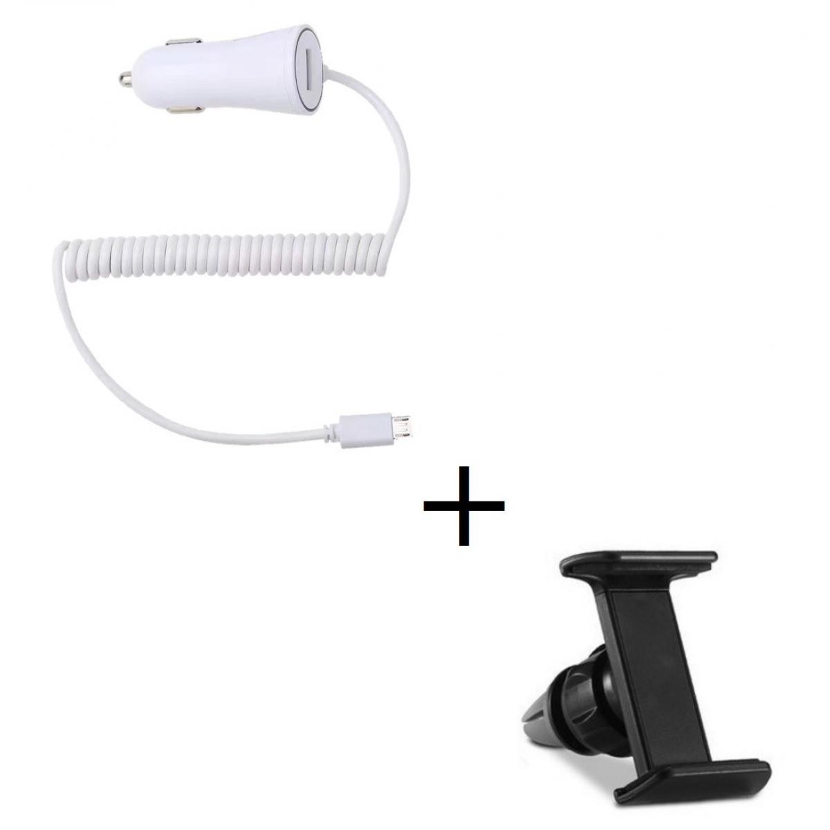 Shot - Pack Voiture pour "XIAOMI Redmi 9A" Smartphone Android (Cable Chargeur Micro USB Allume Cigare + Support Voiture Reglab - Autres accessoires smartphone