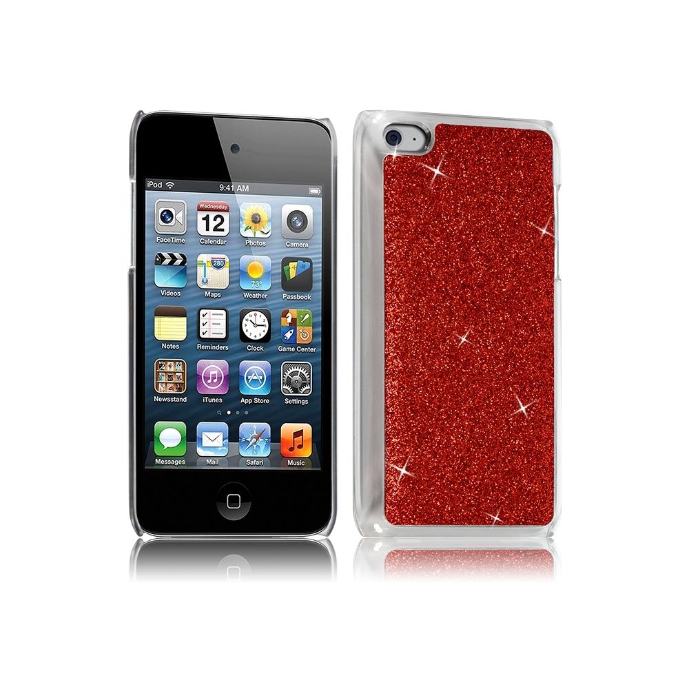 Karylax - Housse Etui Coque Rigide pour Apple iPod Touch 4G Style Paillette Couleur Rouge - Autres accessoires smartphone