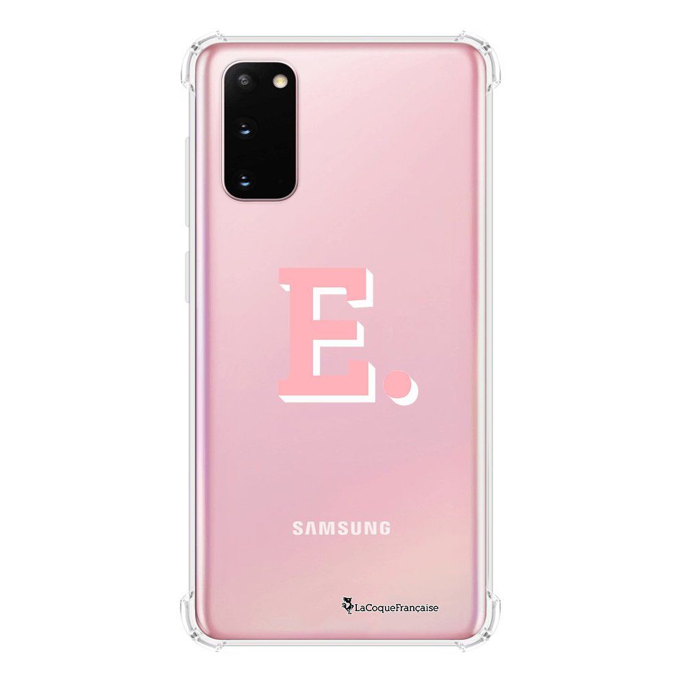 La Coque Francaise - Coque Samsung Galaxy S20 anti-choc souple avec angles renforcés transparente Initiale E La Coque Francaise - Coque, étui smartphone