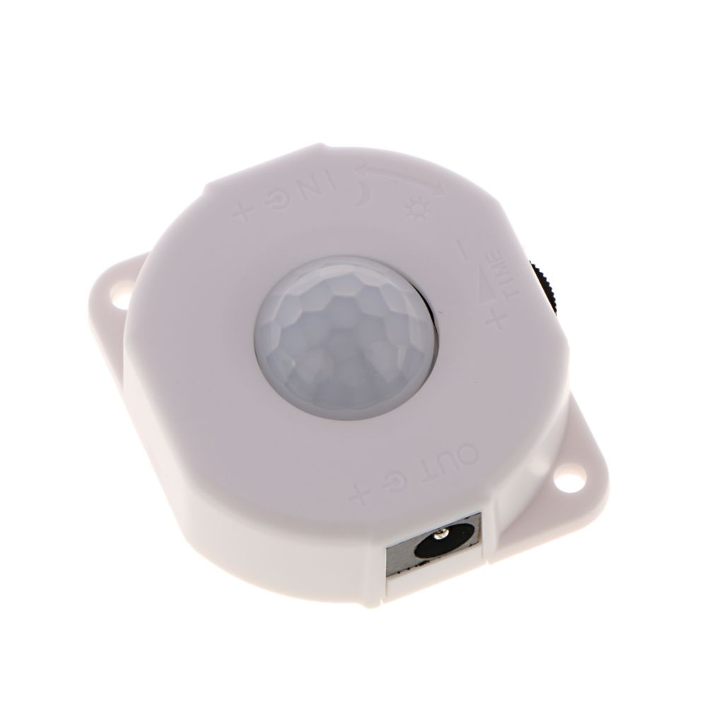 marque generique - Commutateur de capteur de mouvement PIR infrarouge DC12V / 24V pour lampe LED Lampe 6A blanc - Capteur de plante connecté