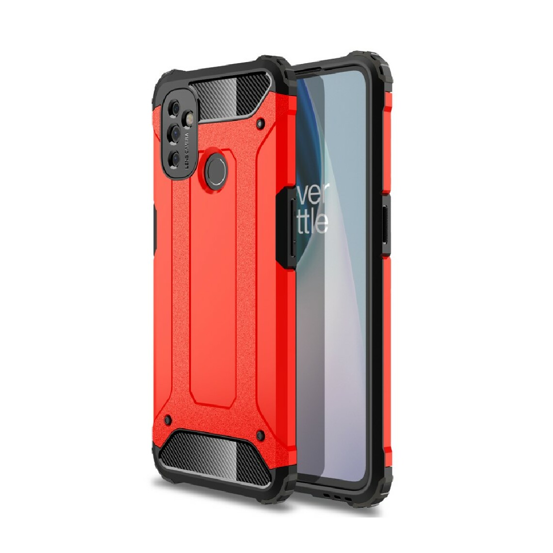 Other - Coque en TPU armure garde hybride rouge pour votre OnePlus Nord N100 - Coque, étui smartphone