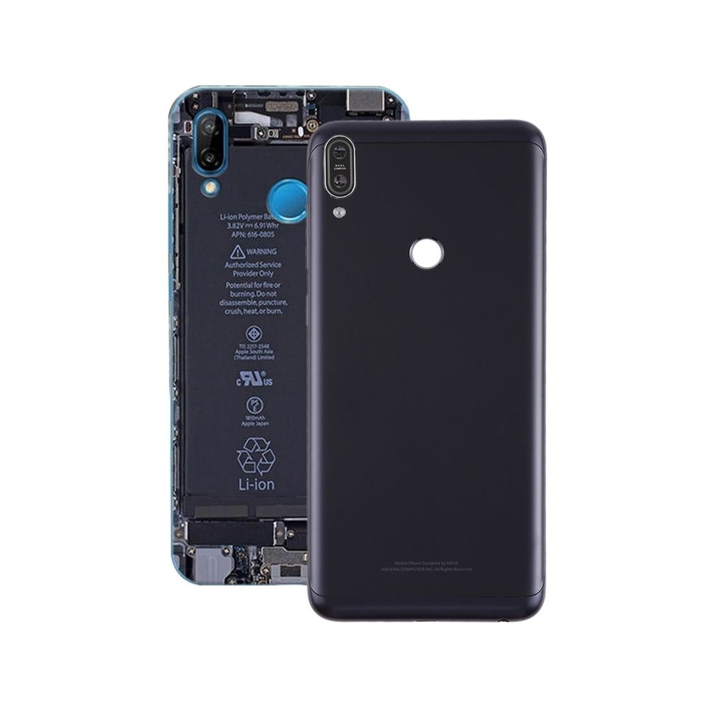 Wewoo - Coque arrière Couverture arrière avec objectif d'appareil photo & touches latérales pour Asus Zenfone Max Pro M1 / ZB601KL noir - Autres accessoires smartphone