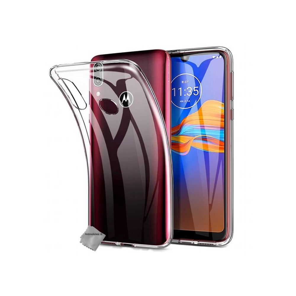 Htdmobiles - Housse etui coque silicone gel Motorola Moto E6 Plus + film ecran - TRANSPARENT TPU - Autres accessoires smartphone