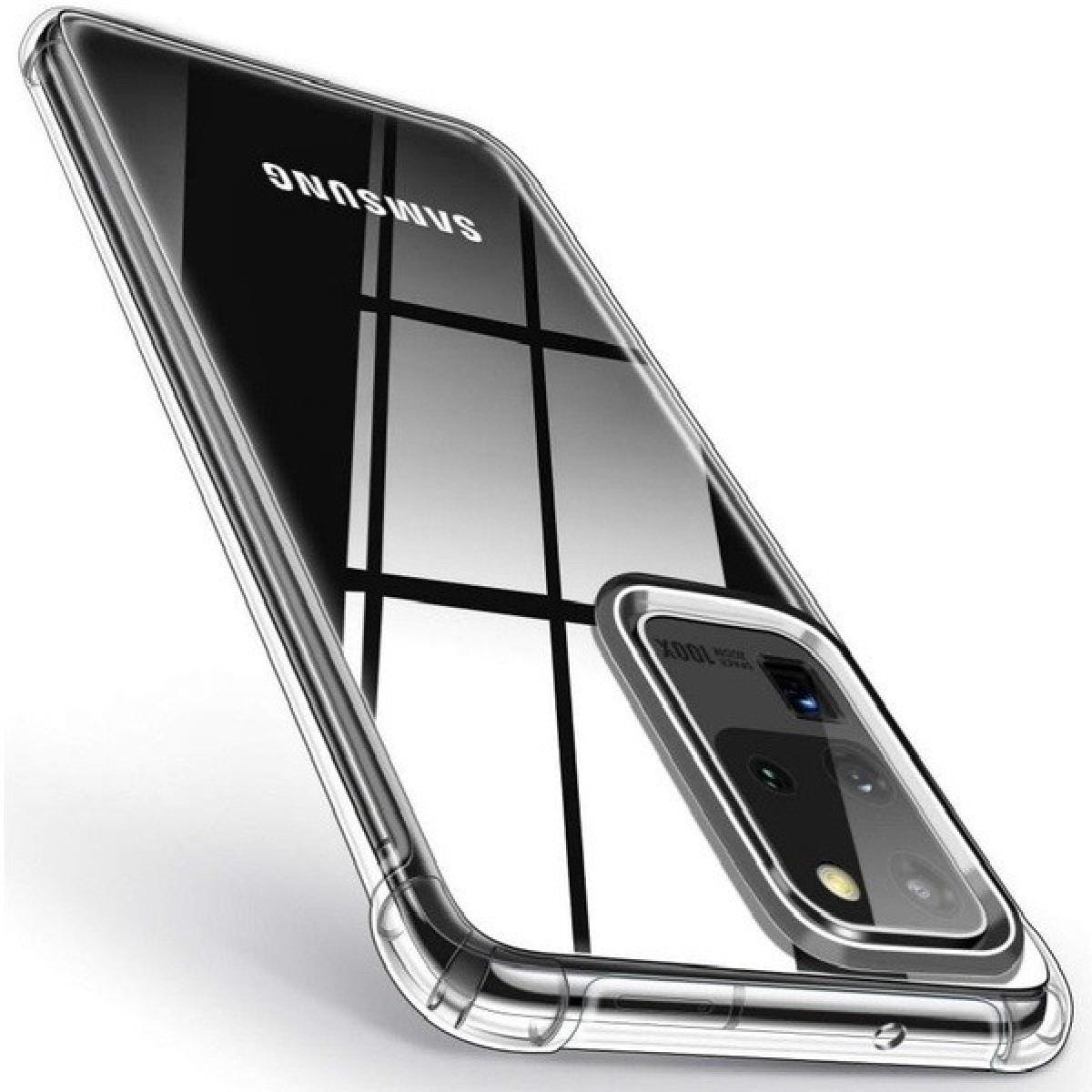 Shot - Coque Silicone Anti-Chocs pour "SAMSUNG Galaxy S20 Ultra" Transparente Protection Gel Souple (NOIR) - Coque, étui smartphone