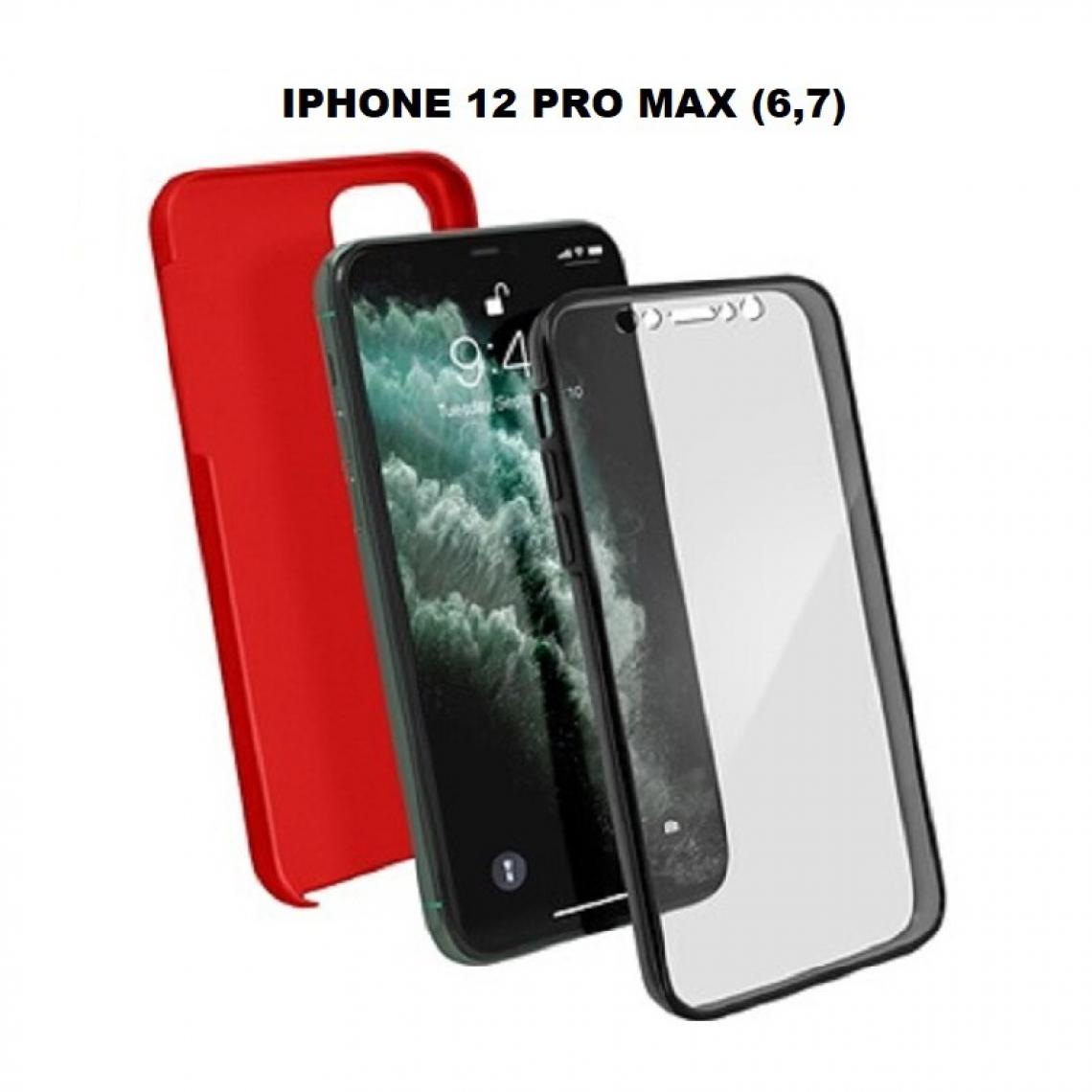 Generic - Coque Integrale Rigide 360 degres Avant Arriere Rouge pour Iphone 12 Pro Max - Coque, étui smartphone