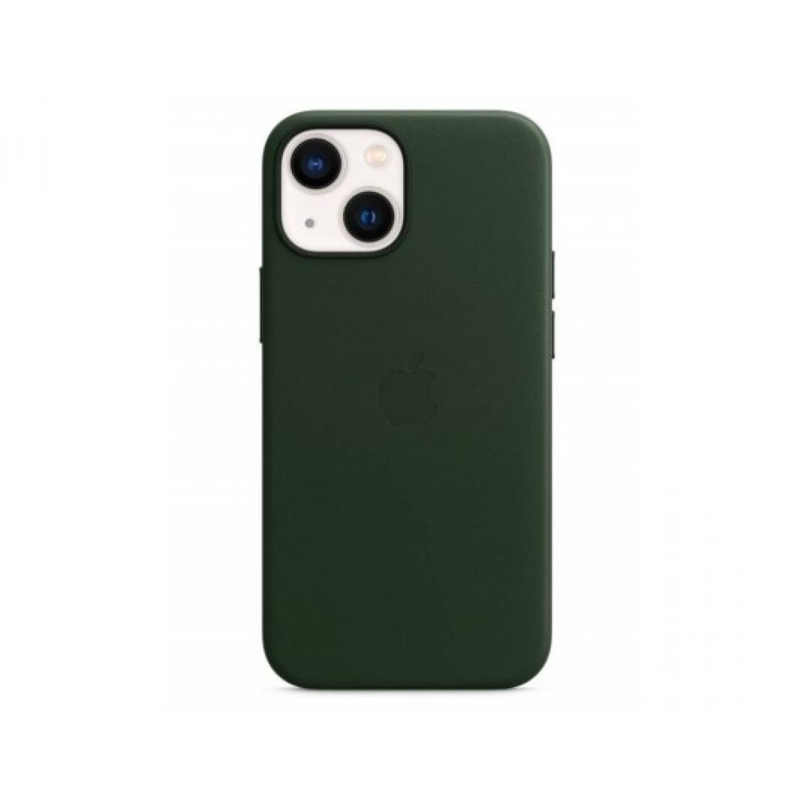 Apple - Coque iPhone Coque cuir MagSafe iPhone 13 - Sequoia Green - Coque, étui smartphone