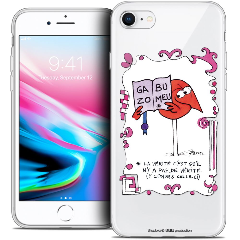 Caseink - Coque Housse Etui Apple iPhone 7 (4.7 ) [Crystal Gel HD Collection Les Shadoks ? Design La Vérité - Souple - Ultra Fin - Imprimé en France] - Coque, étui smartphone