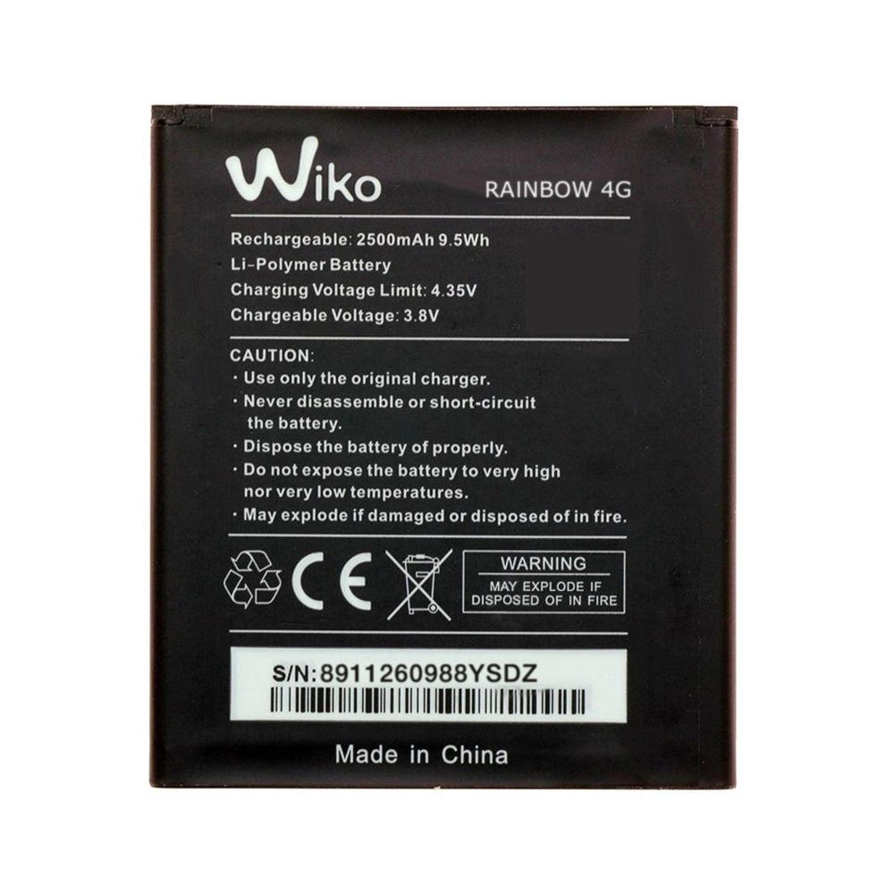 Caseink - Batterie Origine Wiko Pour Wiko Rainbow 4G (2500 mAh) - Coque, étui smartphone