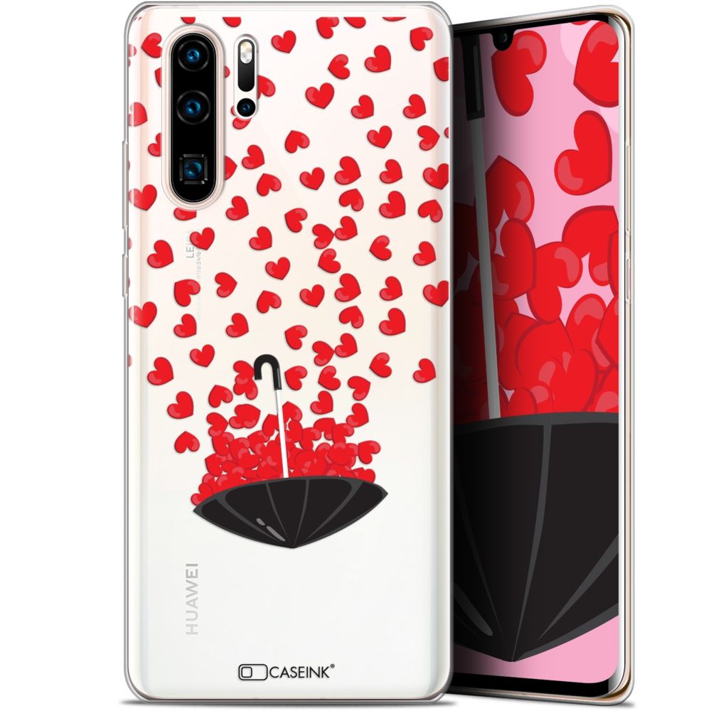 Caseink - Coque Pour Huawei P30 Pro (6.47 ) [Gel HD Collection Love Saint Valentin Design Parapluie d'Amour - Souple - Ultra Fin - Imprimé en France] - Coque, étui smartphone