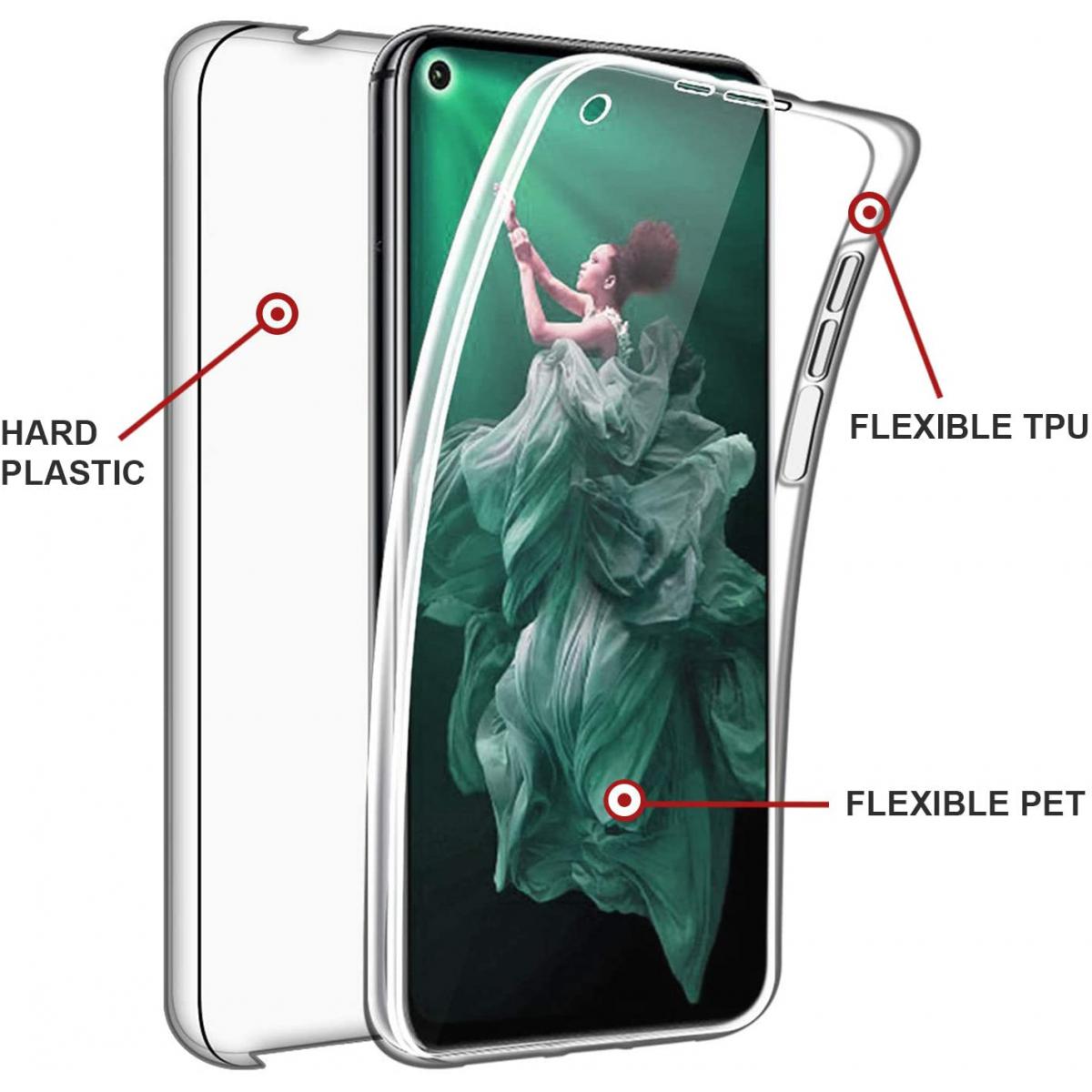 Cabling - CABLING® Coque 360 Degré pour Xiaomi Honor 20 / Nova 5T , 360°Full Body Transparent TPU Coque Silicone Souple Avant et Arrière - Coque, étui smartphone