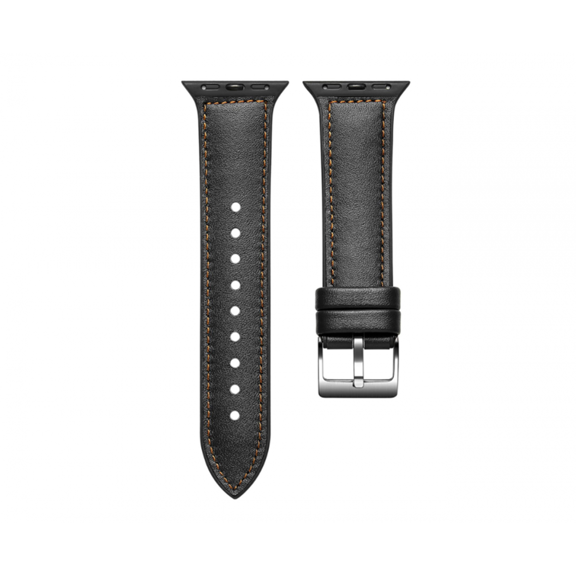 Generic - B03 Cuir Black Sport Sangle de rechange Bracelet de rechange Apple Watch Band 42mm 44mmmwomen Hommes pour iWatch3456 Génération SE - Accessoires Apple Watch