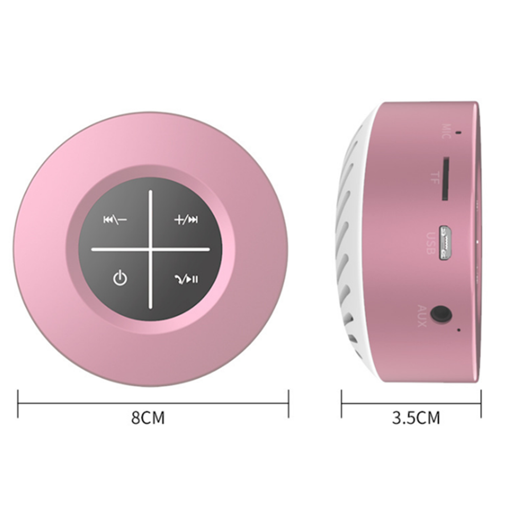 marque generique - YP Select Portable Sans Fil Bluetooth 4.1 Haut-Parleur Extérieur Mini Haut-Parleur Plug-in Écran Tactile Subwoofer Petit Son Cannon-Rose - Hauts-parleurs