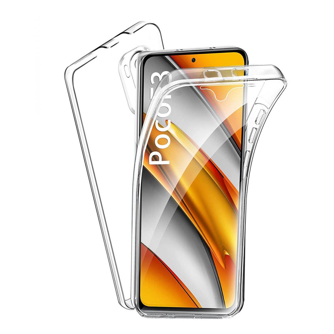 Xeptio - Coque de protection 360 degrés intégrale pour le Xiaomi Poco F3 Protection arrière PC Case et Avant en TPU Transparente - XEPTIO - Coque, étui smartphone