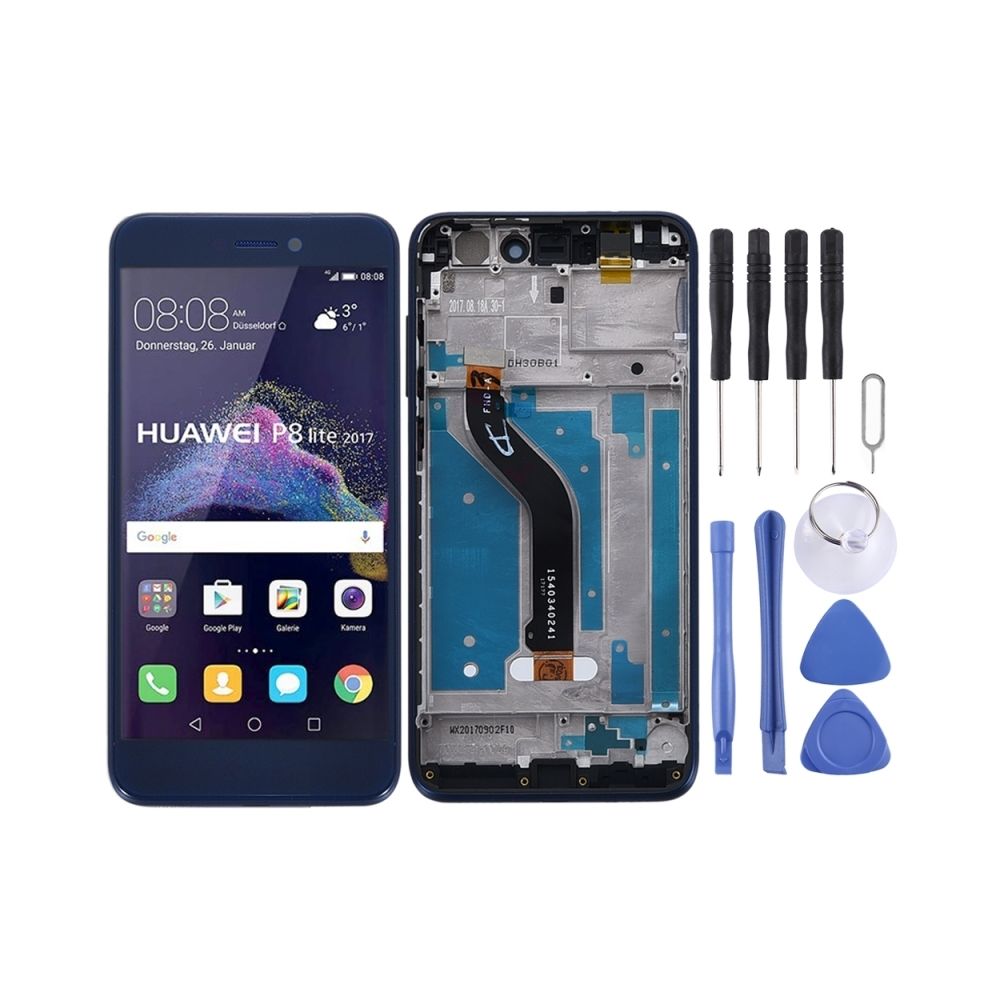 Wewoo - Ecran LCD et assemblée complète du numériseur avec cadre pour HuHonor 8 Lite (bleu) - Autres accessoires smartphone