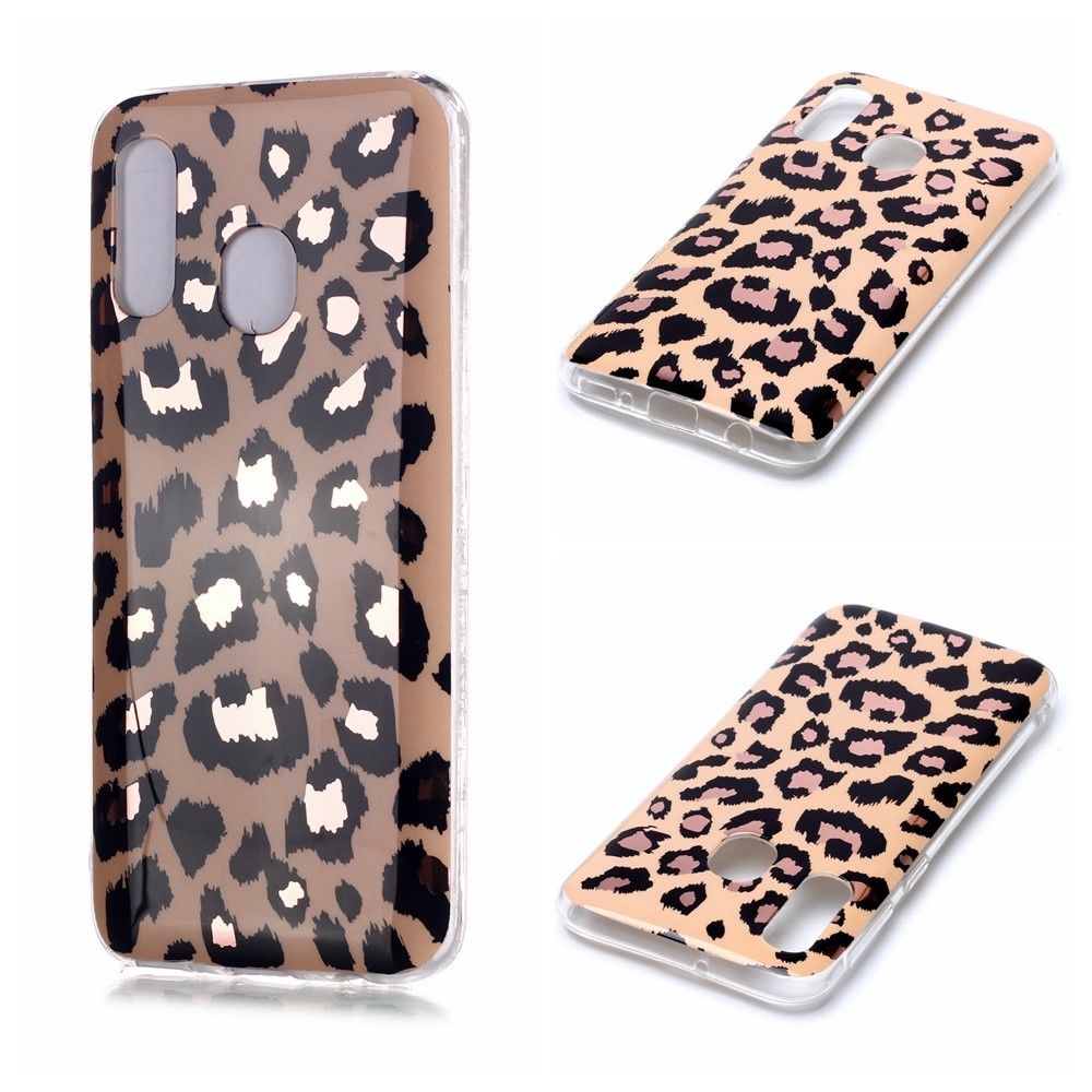 Generic - Coque en TPU motif de marbre imd léopard pour votre Samsung Galaxy A40 - Coque, étui smartphone