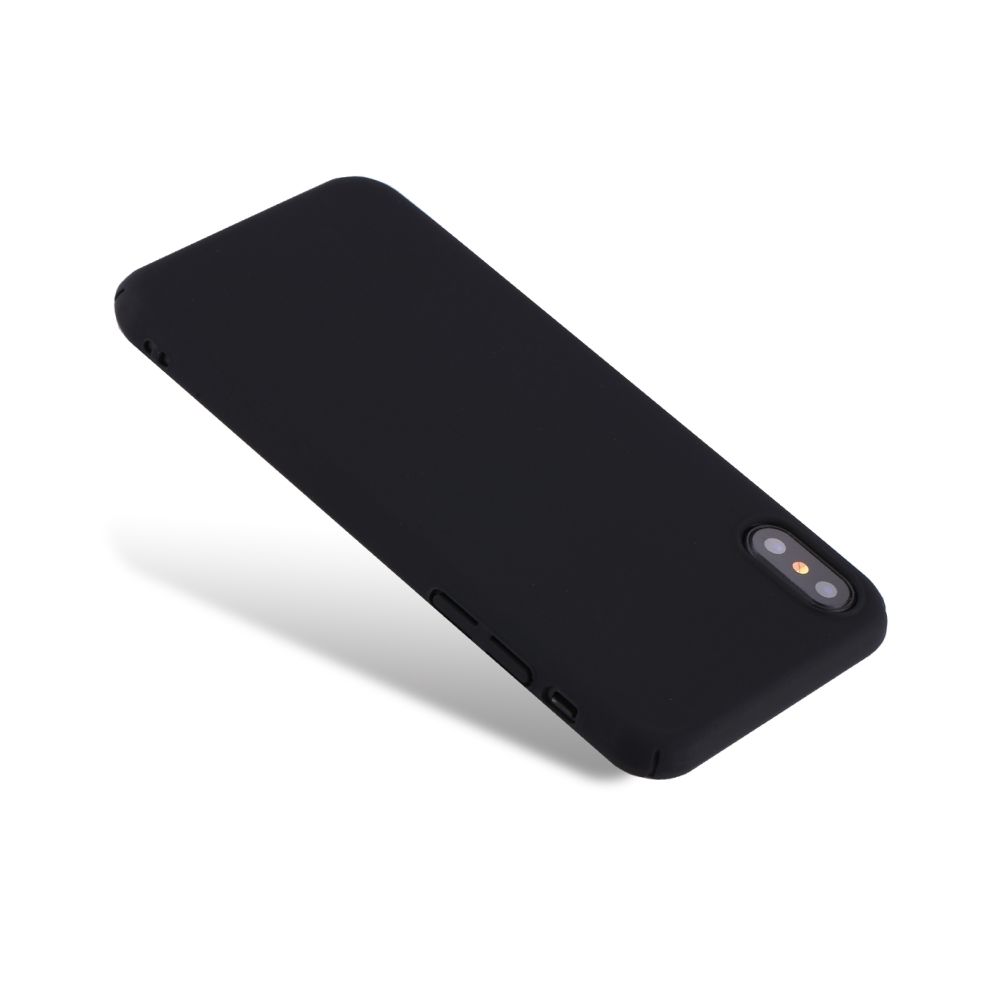 Wewoo - Coque noir pour iPhone X Injection de Carbone PC Anti-rayures Housse de Protection - Coque, étui smartphone
