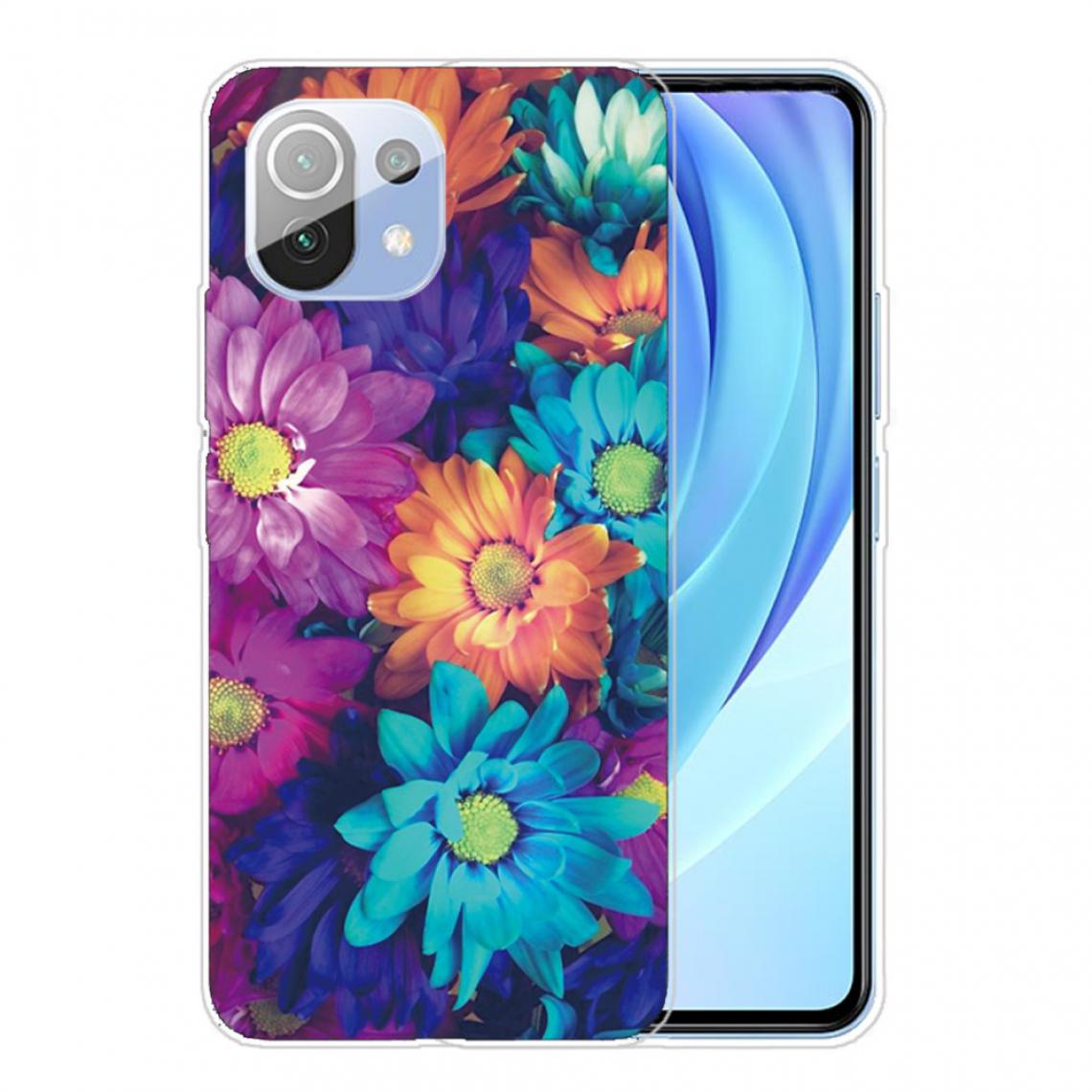 Other - Coque en TPU Impression de motifs souple fleur colorée pour votre Xiaomi Mi 11 - Coque, étui smartphone