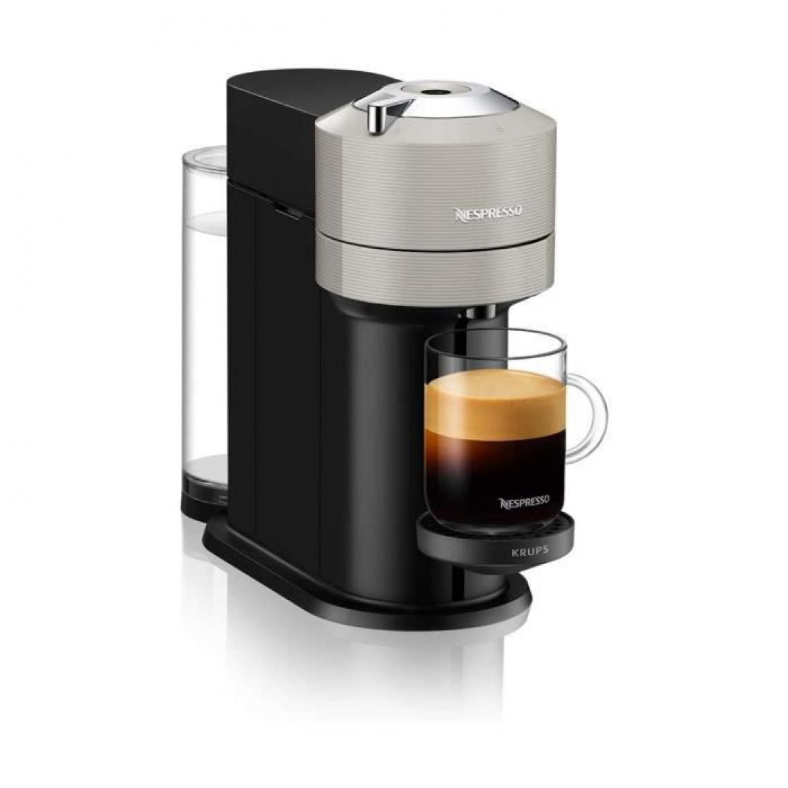 Nespresso - KRUPS Vertuo Next Machine Expresso Nespresso 1.1L Gris Clair YY4298FD - Expresso - Cafetière